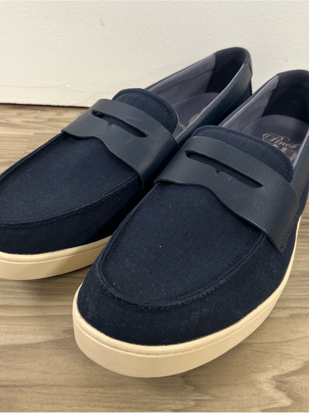 Cole Haan Canvas Pinch Weekender Penny Loafers Navy Men's Size 13 C39014 NWOB